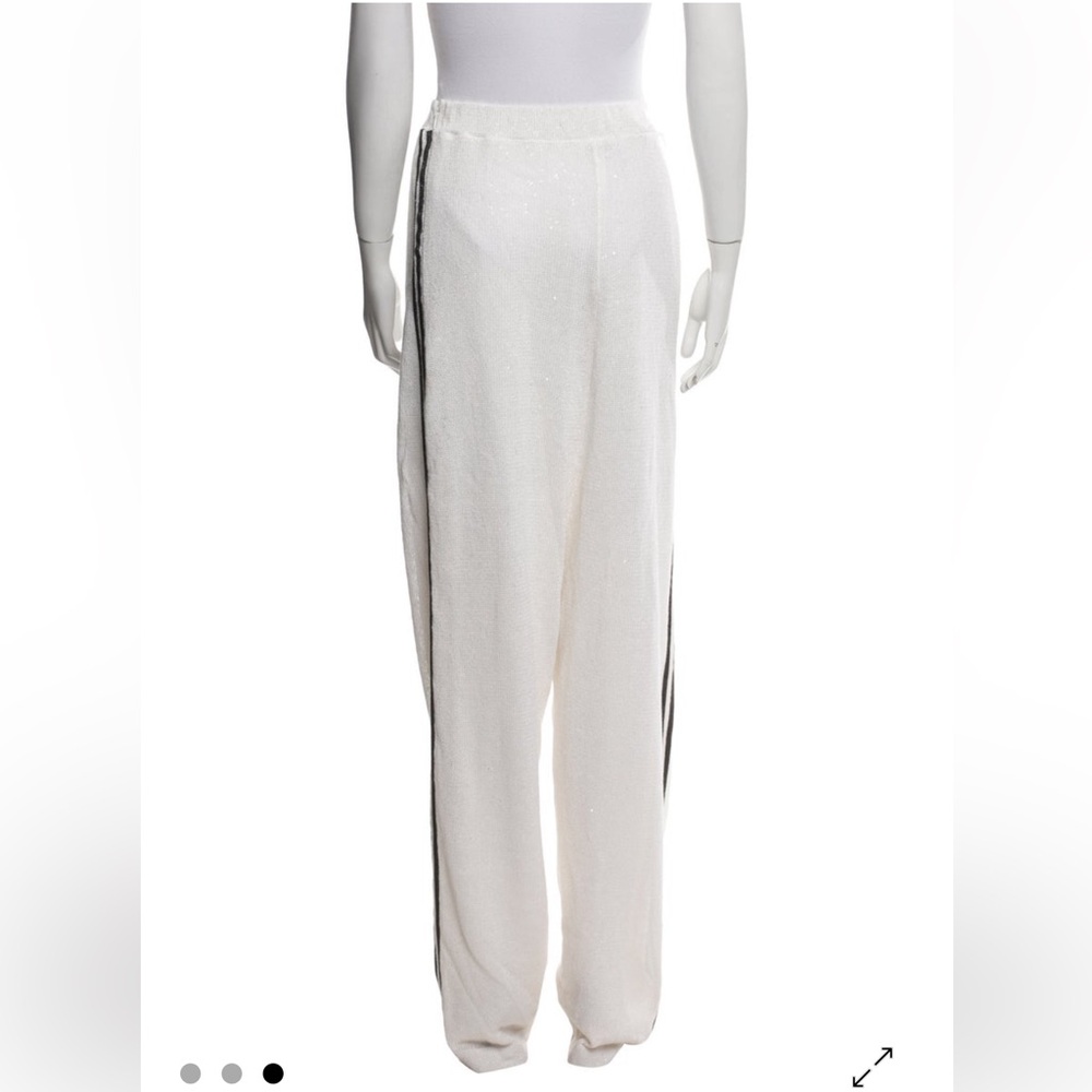 Brunello Cucinelli Cream track pants - Picture 3 of 4